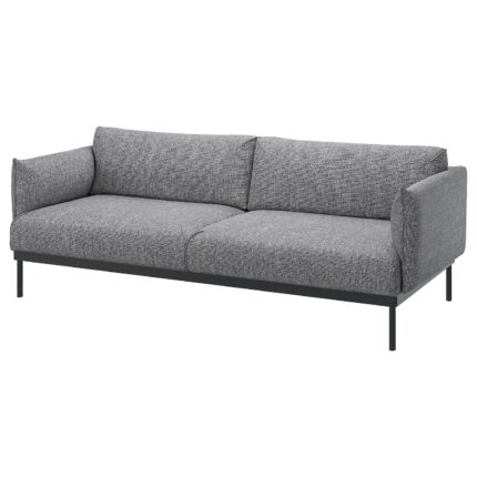 ÄPPLARYD Divano a 3 posti - Lejde grigio/nero