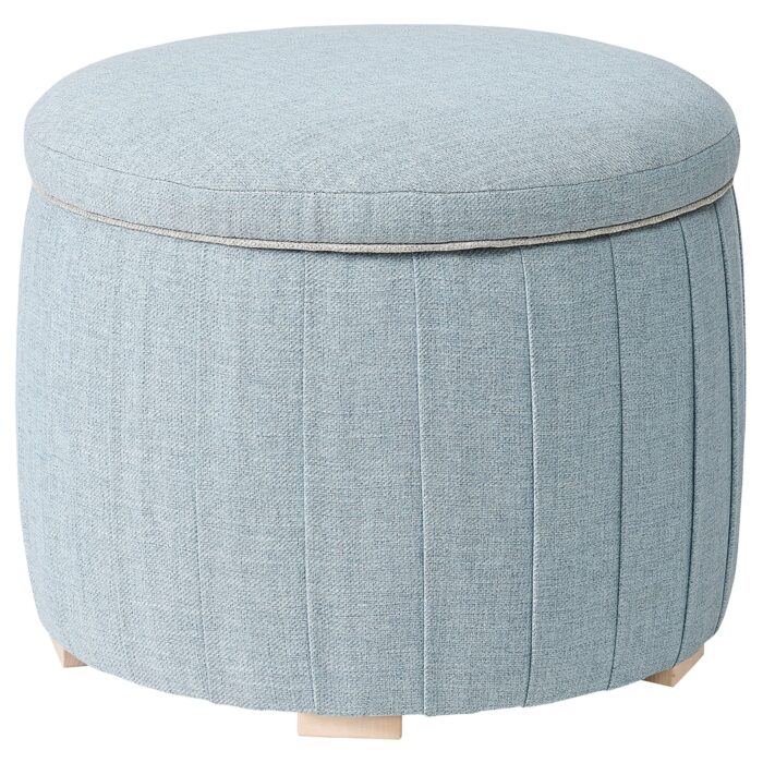 ÅTERLÖGA Pouf - con contenitore/Kilanda azzurro