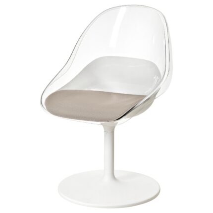 BALTSAR Sedia girevole - bianco