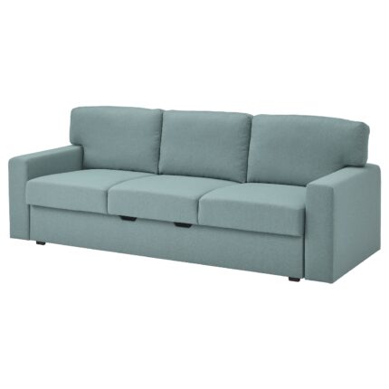 BÅRSLÖV Divano letto a 3 posti - Tibbleby grigio chiaro-turchese