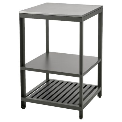 BÅTSKÄR Elemento a giorno per cucina - da esterno/grigio scuro 60x60 cm