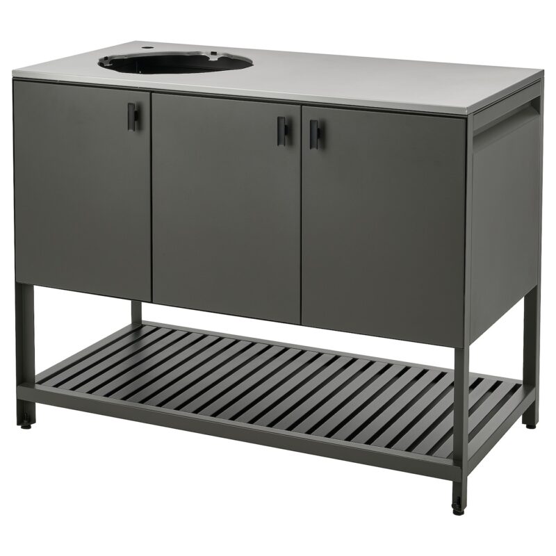 BÅTSKÄR Elemento per lavello - da esterno/grigio scuro 120x60 cm