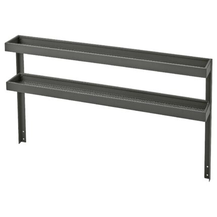 BÅTSKÄR Elemento supplementare con ripiani - da esterno/grigio scuro 120x70 cm