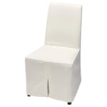BERGMUND Sedia con fodera lunga - nero/Inseros bianco