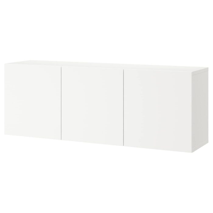 BESTÅ Combinazione di mobili da parete - bianco/Lappviken bianco 180x42x64 cm