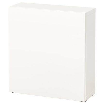 BESTÅ Mobile con anta - bianco/Lappviken bianco 60x22x64 cm