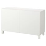 BESTÅ Mobile con ante - bianco/Lappviken/Stubbarp bianco 120x42x74 cm
