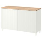 BESTÅ Mobile con ante - bianco/Sutterviken/Kabbarp bianco 120x42x76 cm