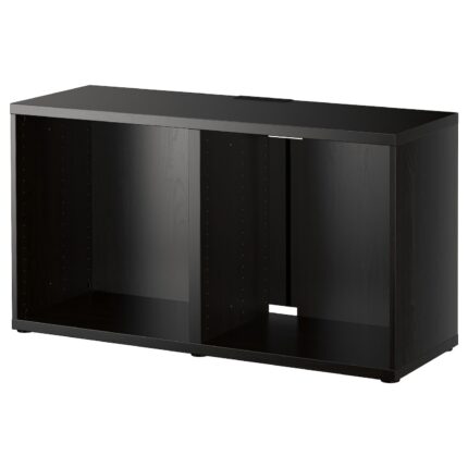 BESTÅ Mobile TV - marrone-nero 120x40x64 cm