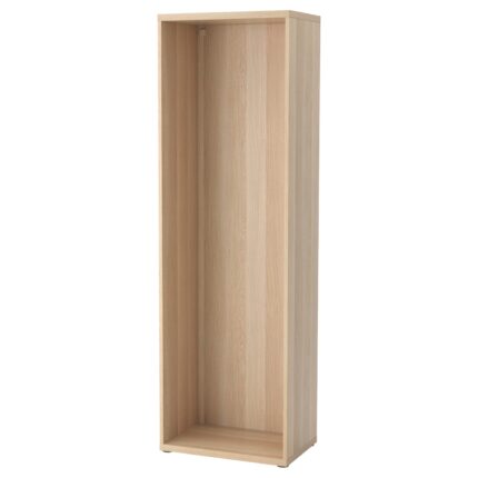 BESTÅ Struttura - effetto rovere con mordente bianco 60x40x192 cm