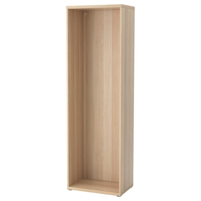 BESTÅ Struttura - effetto rovere con mordente bianco 60x40x192 cm