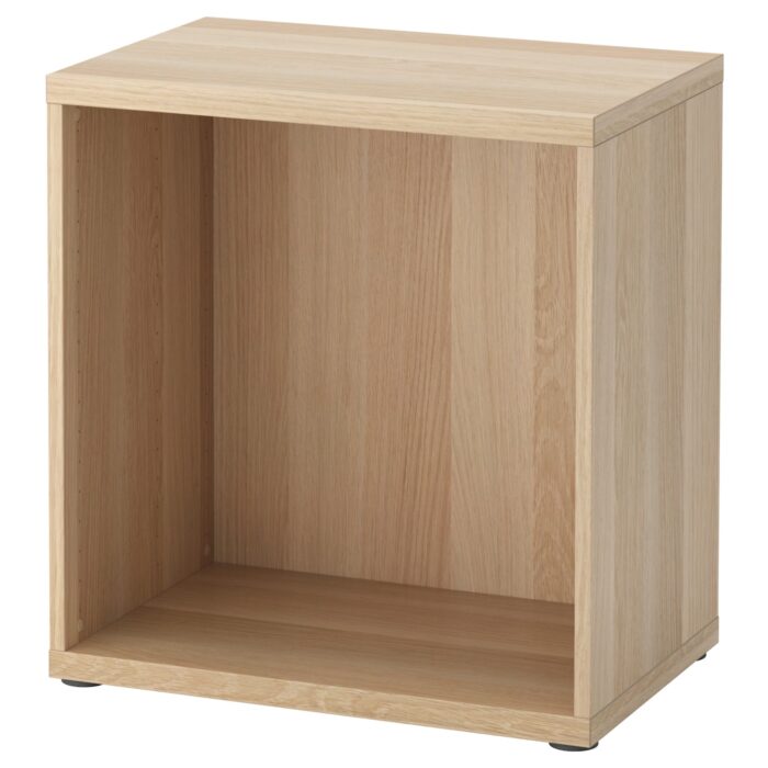 BESTÅ Struttura - effetto rovere con mordente bianco 60x40x64 cm