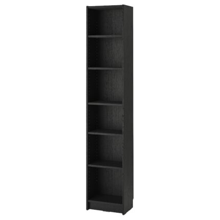 BILLY Libreria - nero effetto rovere 40x28x202 cm