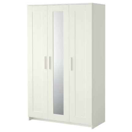 BRIMNES Guardaroba a 3 ante - bianco 117x190 cm