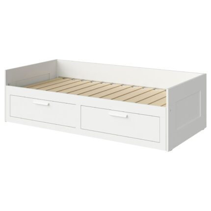 BRIMNES Struttura letto divano/2 cassetti - bianco 80x200 cm