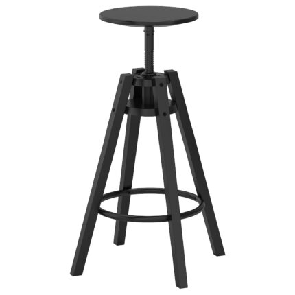 DALFRED Sgabello bar - nero 63-74 cm