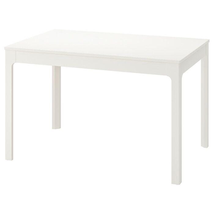 EKEDALEN Tavolo allungabile - bianco 120/180x80 cm