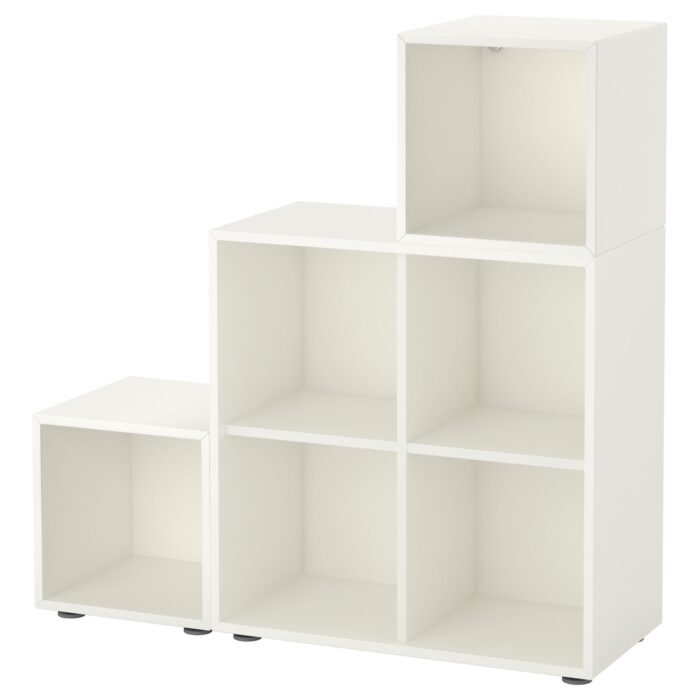 EKET Combinazione di mobili con piedini - bianco 105x35x107 cm
