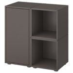 EKET Combinazione di mobili con piedini - grigio scuro 70x35x72 cm