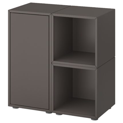 EKET Combinazione di mobili con piedini - grigio scuro 70x35x72 cm