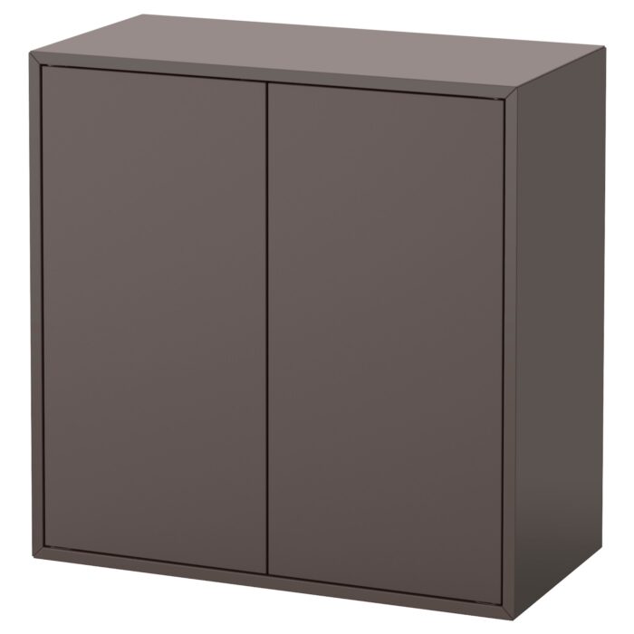 EKET Mobile con 2 ante e 1 ripiano - grigio scuro 70x35x70 cm