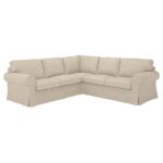 EKTORP Divano angolare a 4 posti - Hillared beige