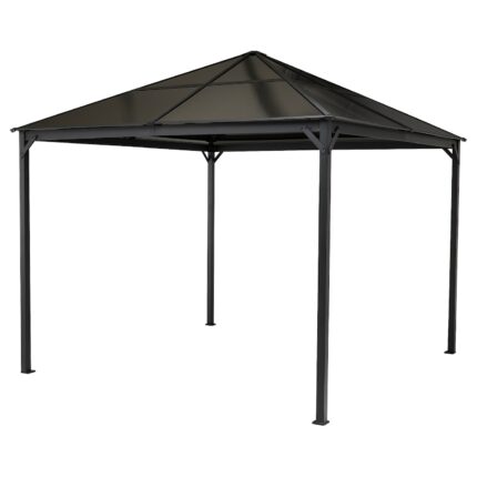 FÅGELÖN Gazebo - nero/nero 300x300 cm