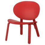 FRÖSET Poltrona - mordente rosso impiallacciatura di rovere