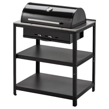 GRILLSKÄR Barbecue a carbonella - nero/inox da esterno 86x61 cm