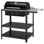 GRILLSKÄR Barbecue a carbonella/tavolino - inox/da esterno 93/116x61 cm