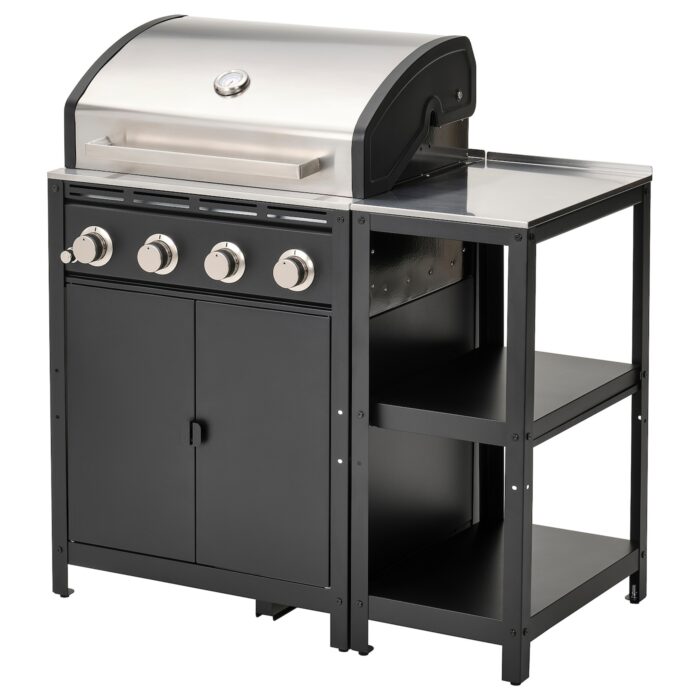 GRILLSKÄR Barbecue a gas con isola cucina - inox/da esterno 111x61 cm