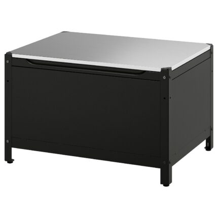 GRILLSKÄR Contenitore - nero inox/da esterno 86x61 cm