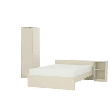 GURSKEN Set camera da letto 3 pezzi - beige chiaro 140x200 cm