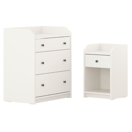 HAUGA Set camera da letto 2 pezzi - bianco