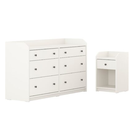 HAUGA Set camera da letto 2 pezzi - bianco