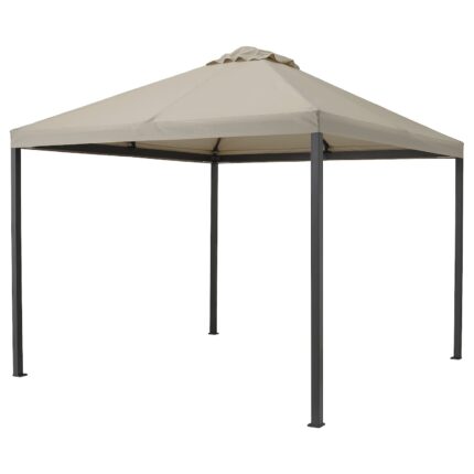 HIMMELSÖ Gazebo - grigio scuro/grigio-beige 300x300 cm