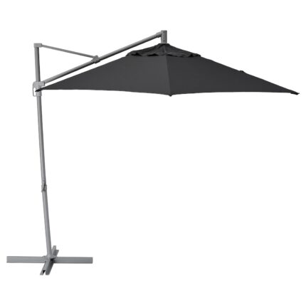 HISSÖ Ombrellone a sospensione - antracite 300 cm