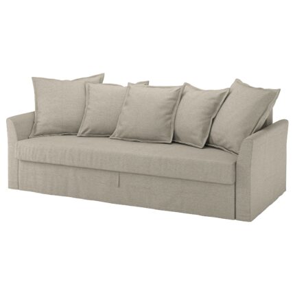 HOLMSUND Divano letto a 3 posti - Borgunda beige