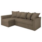 HOLMSUND Divano letto angolare - Kilanda grigio-marrone