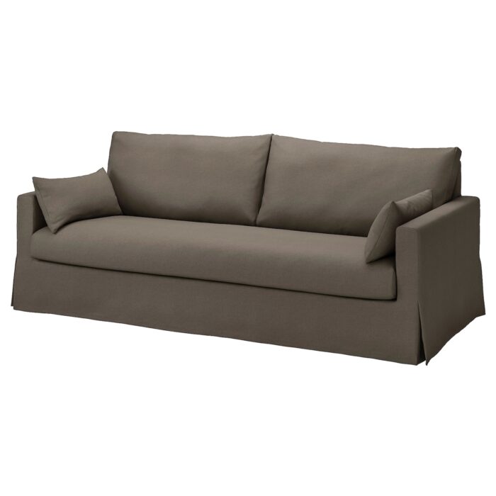 HYLTARP Divano a 3 posti - Gransel grigio-marrone