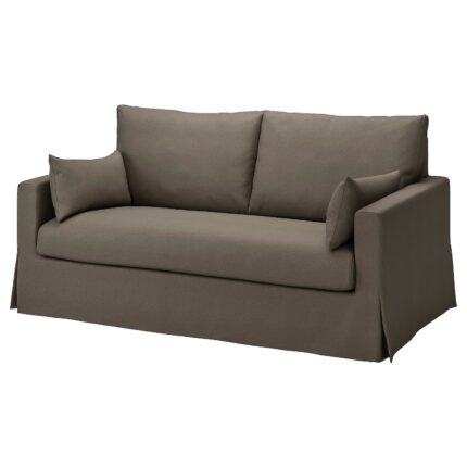HYLTARP Divano letto a 2 posti - Gransel grigio-marrone