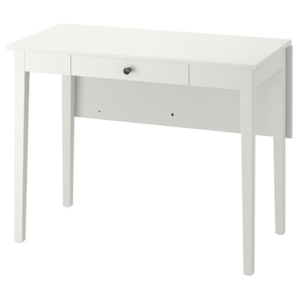 IDANÄS Tavolo con ribalta - bianco 51/86x96 cm