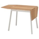 IKEA PS 2012 Tavolo con ribalte - bambù/bianco 74/106/138x80 cm