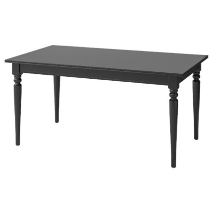 INGATORP Tavolo allungabile - nero 155/215x87 cm