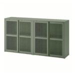 IVAR Mobile con ante - grigio-verde rete 160x30x83 cm
