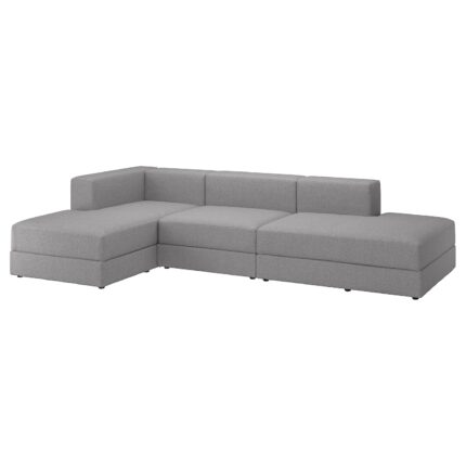 JÄTTEBO Divano 3,5 posti con chaise-longue - Tonerud grigio