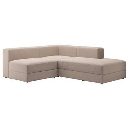JÄTTEBO Divano ang 2,5 posti/chaise-longue - destro/Samsala grigio-beige