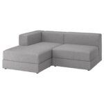 JÄTTEBO Divano comp 2,5 posti/chaise-longue - sinistro/Tonerud grigio