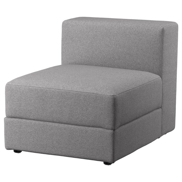 JÄTTEBO Elemento 1 posto con contenitore - Tonerud grigio