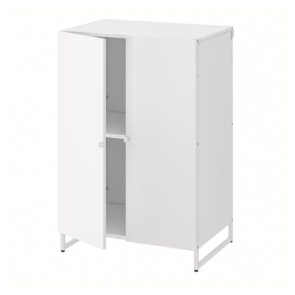JOSTEIN Scaffale con ante - da interno/esterno/bianco 61x44x90 cm